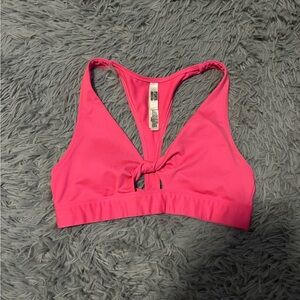 Victorias Secret PINK Ultimate Pink Twist Front Racerback Sports Bra Size Small
